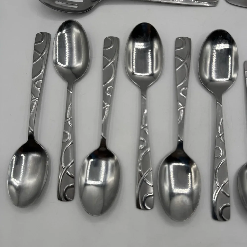 Cambridge Conquest Roam Sand 18/10 Stainless Steel Replacement Flatware Lot 15